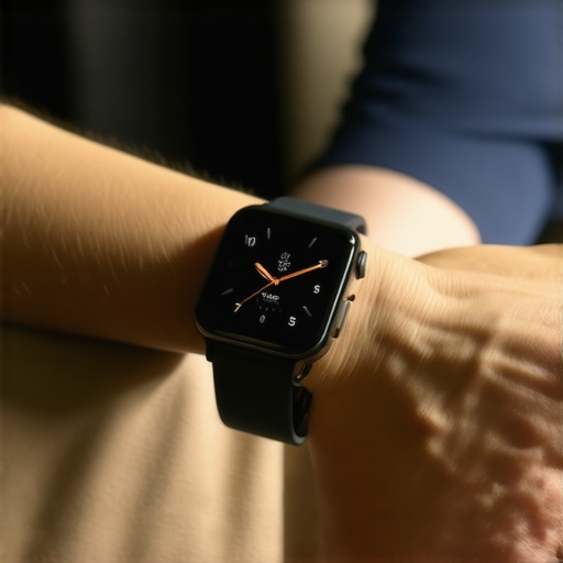 Person customizing a smartwatch for fitness and health monitoring