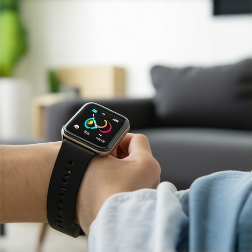 Person reviewing lung capacity data on their smartwatch